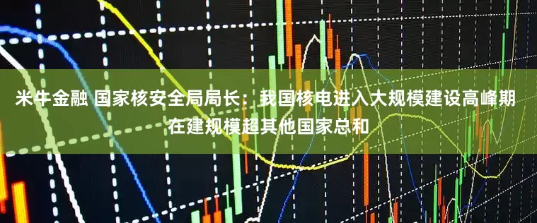 米牛金融 国家核安全局局长：我国核电进入大规模建设高峰期 在建规模超其他国家总和